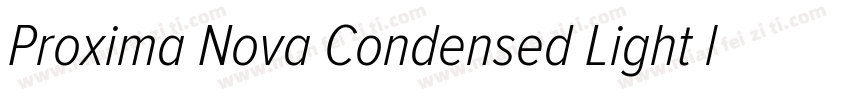 Proxima Nova Condensed Light ltalic字体转换